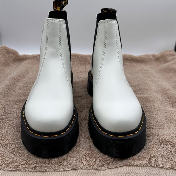 Dr Martens Unisex 9/10 Combat Boots 2976 Style Punk Goth Platform Ankle Boots - Picture 7 of 12